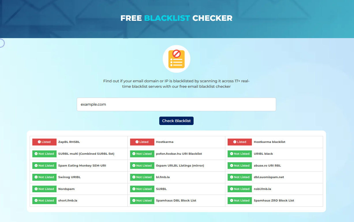 Verify Email Status with ExactVerify IP Blacklist Checker